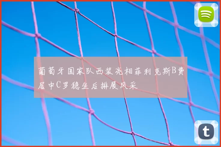 葡萄牙国家队西装亮相菲利克斯B费居中C罗稳坐后排展风采