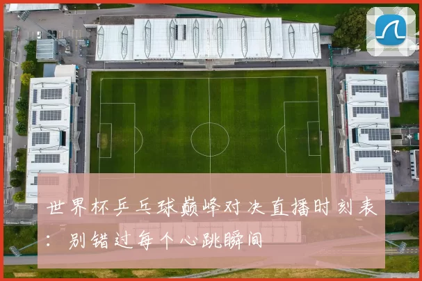 世界杯乒乓球巅峰对决直播时刻表：别错过每个心跳瞬间