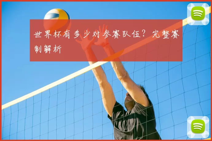 世界杯有多少对参赛队伍?完整赛制解析